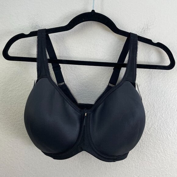 NEW Wacoal Womens 34G Black Lightweight Breathable T Shirt Bra 853192 - Picture 4 of 11